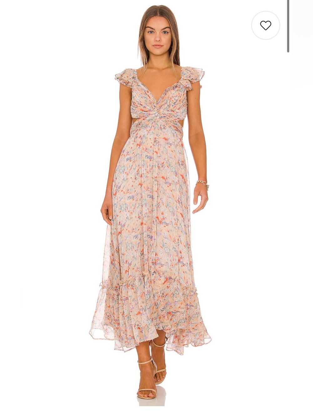 Astr The Label Primrose Dress in Peach